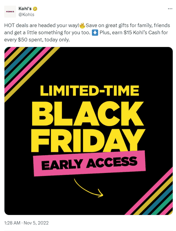 Ejemplo campaña Black Friday Instagram